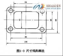 ��е��ͼ�еĳߴ��ע